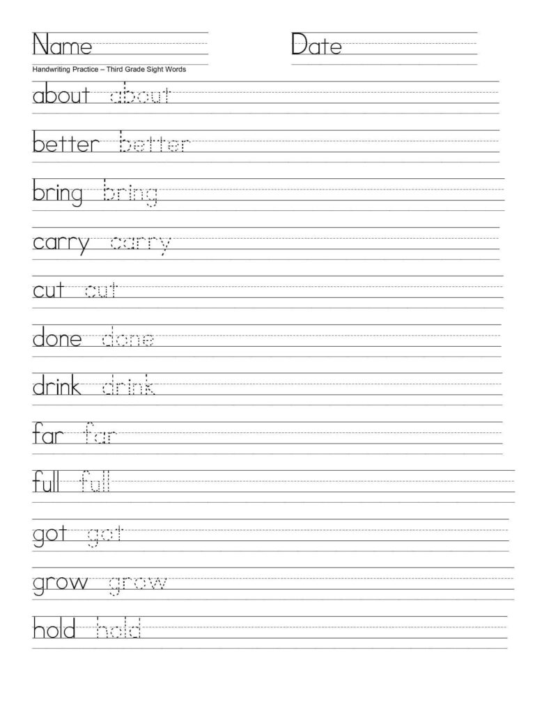 Grade 3 Free Printable 3rd Grade Writing Worksheets - Free Printable ...