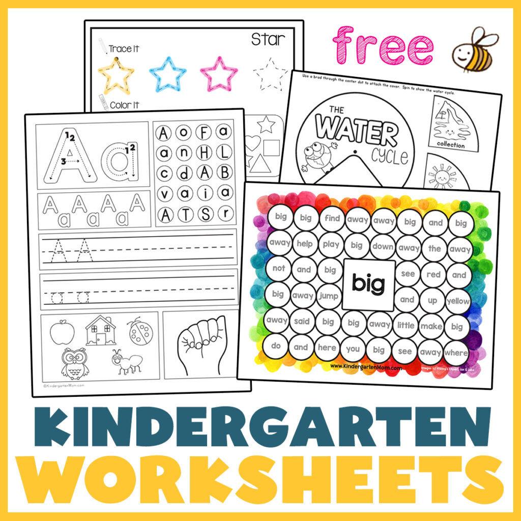 Free printable kindergarten worksheet free, Download Free printable ...