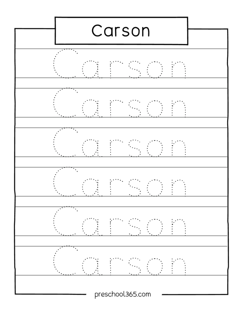 Free Printable Name Tracing Paper Sheets – Printables for Everyone Free Printable Name Tracing Paper Sheets - Printables for Everyone