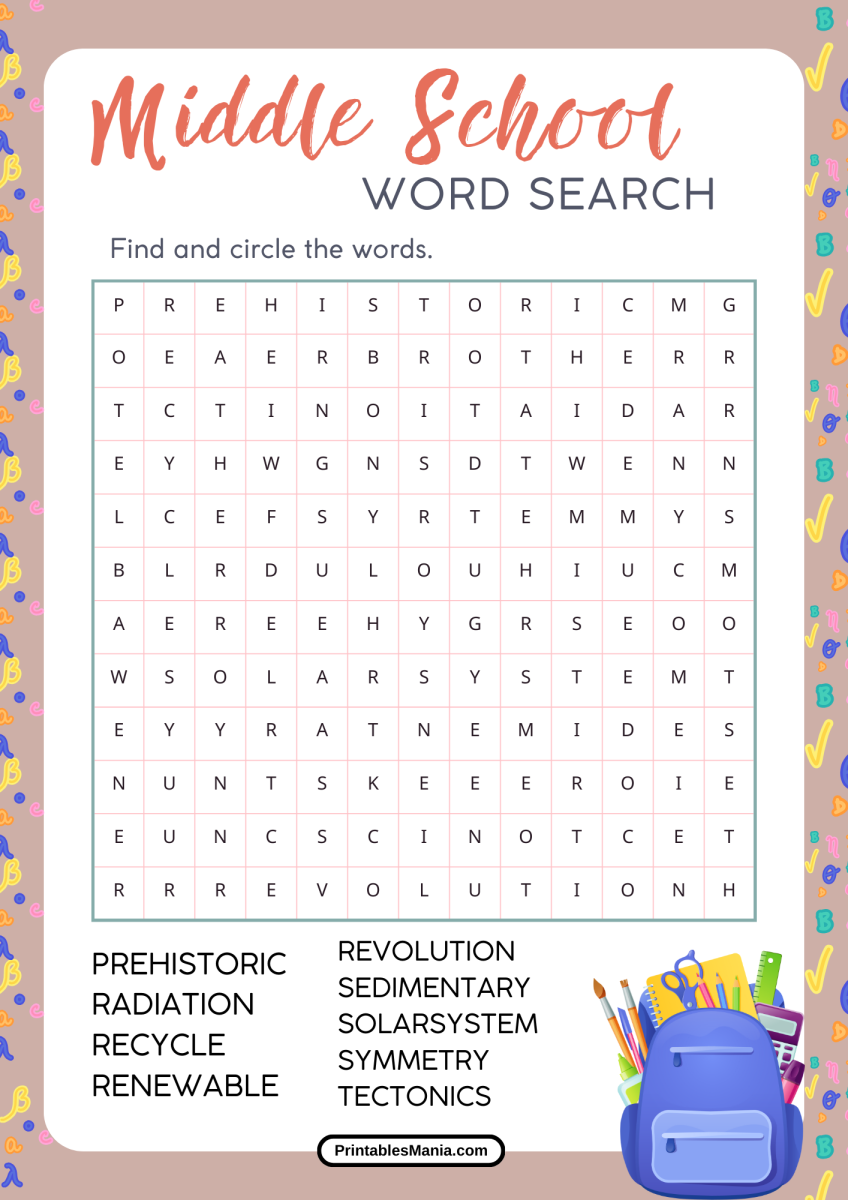 Free Printable Puzzles For Middle School - Free Printable Word Searches For Middle School - Printables Mania