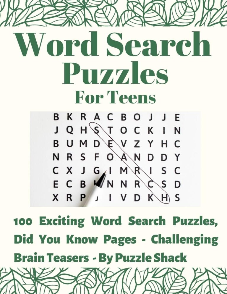 Free Printable Puzzles For Teens - Printable Word Search For Teenage - Free Printable Word Search Puzzles