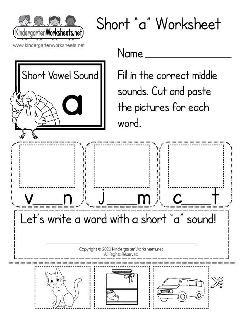 Free Printable Short A Worksheets - Free Beginning Sounds Worksheet - Short A - Free Worksheets ...