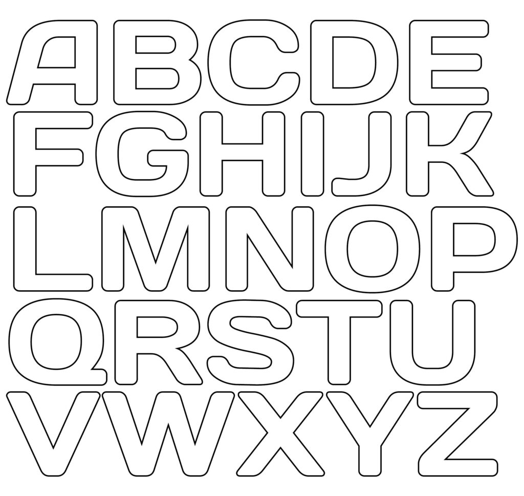 Free Printable Templates For Alphabet Letters - Free Printable Stencil Alphabet Letters - Templates Printable