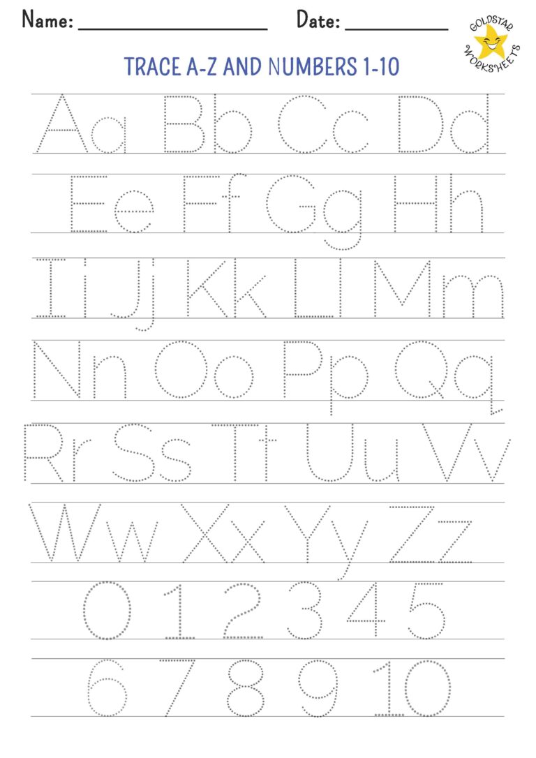Free Printable Traceable Letters And Numbers - Printable Tracing Alphabet Letters A To Z Pdf Printable - Infoupdate.org