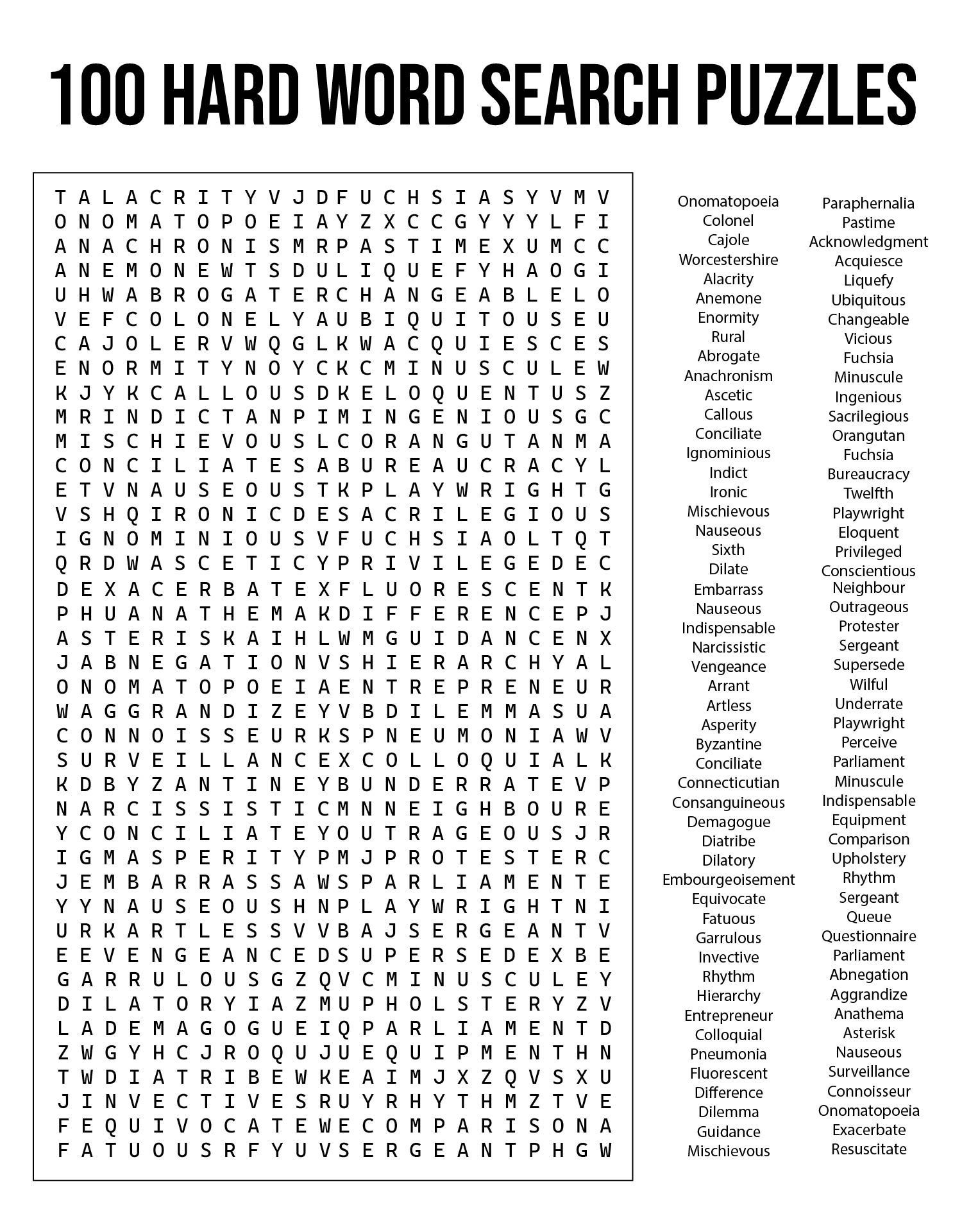 Free Printable Word Searches Adults - Word searches puzzles for adults 10 free pdf printables – Artofit
