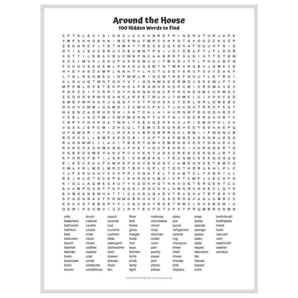 Free Printable Word Searches For Adults | Fanny Printable