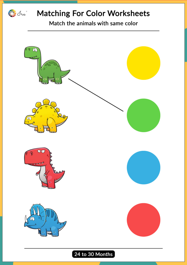 Free Printable Worksheets For 2 3 Year Olds - Engaging Matching Worksheets for 3-Year-Olds | Fun Learning Activities