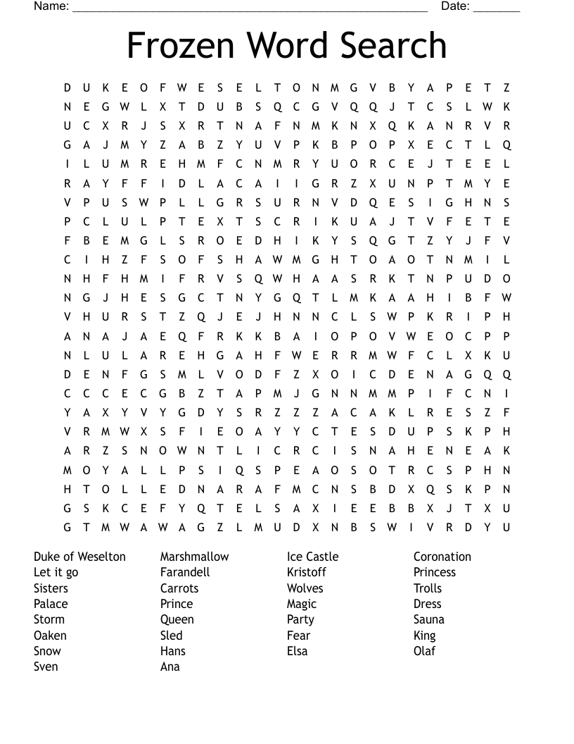 Frozen World Word Seeker Level 55 - Word Seeker Level 55 Frozen World