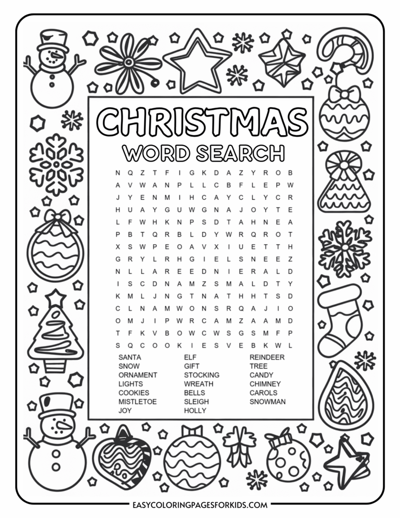 Joy Word Search Printable