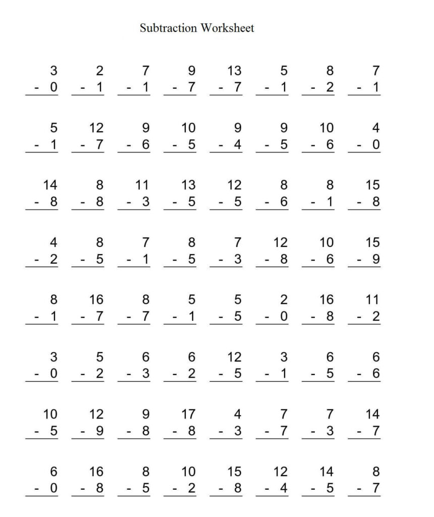Kindergarten Math Worksheets Subtraction – Free Printable Kindergarten Math Worksheets Subtraction - Free Printable