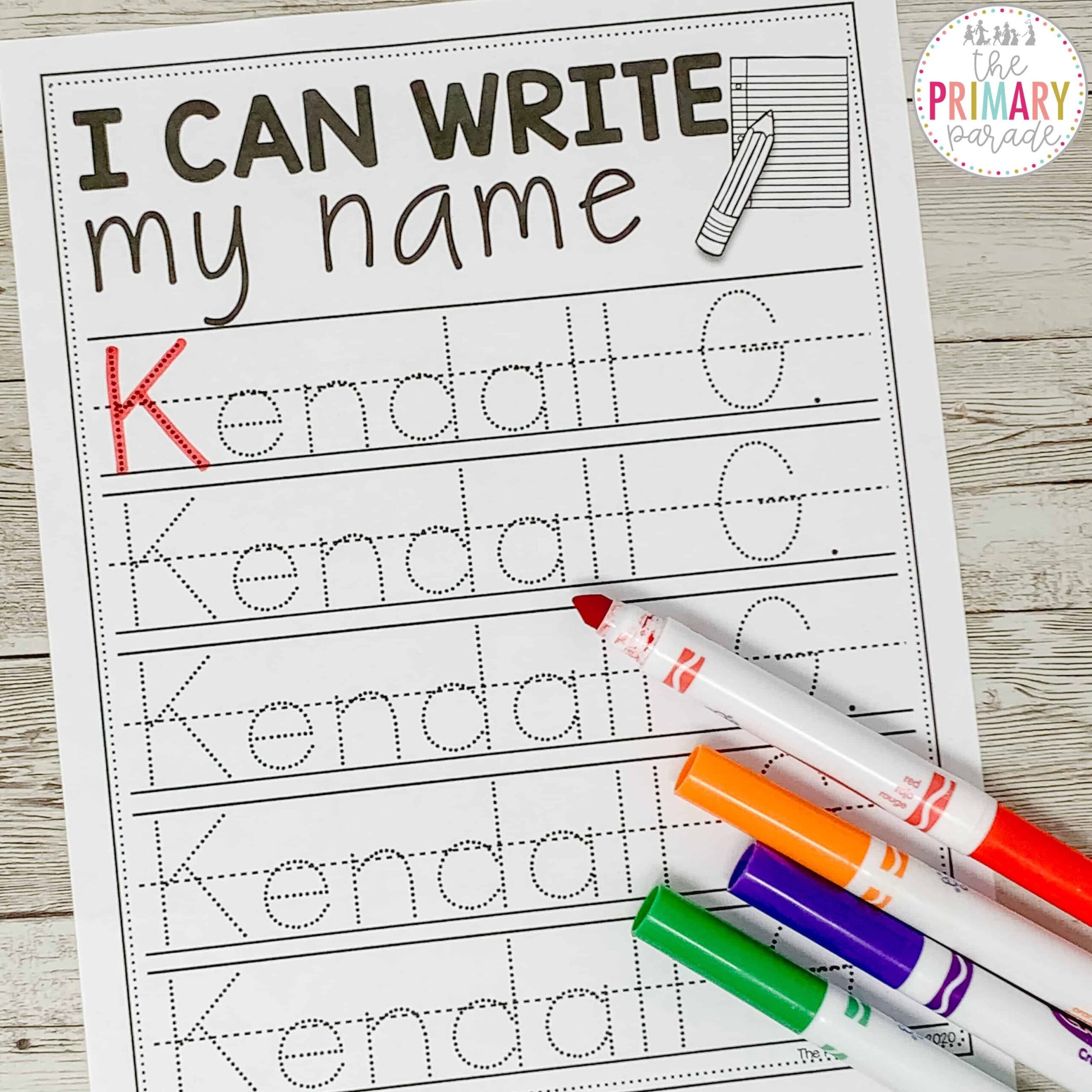 Learn To Write Name Printables - Free Name Writing Practice: Editable Tracing Template (2024) | Name ...