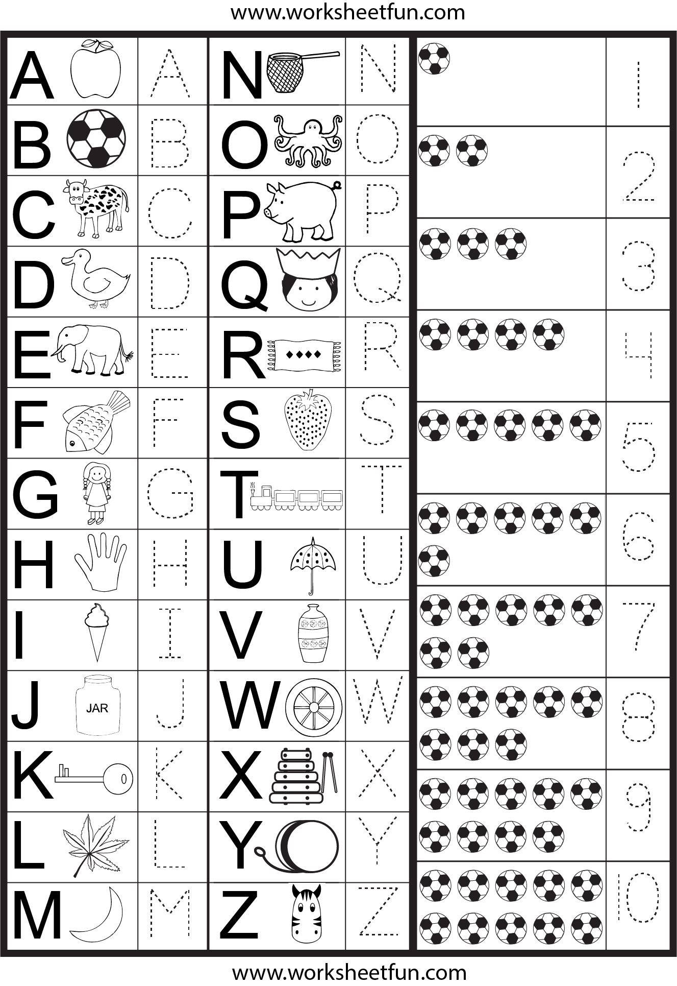 Learning Letters And Numbers Worksheets - Letters And Numbers Tracing Worksheet | Tracing worksheets, Alphabet ...