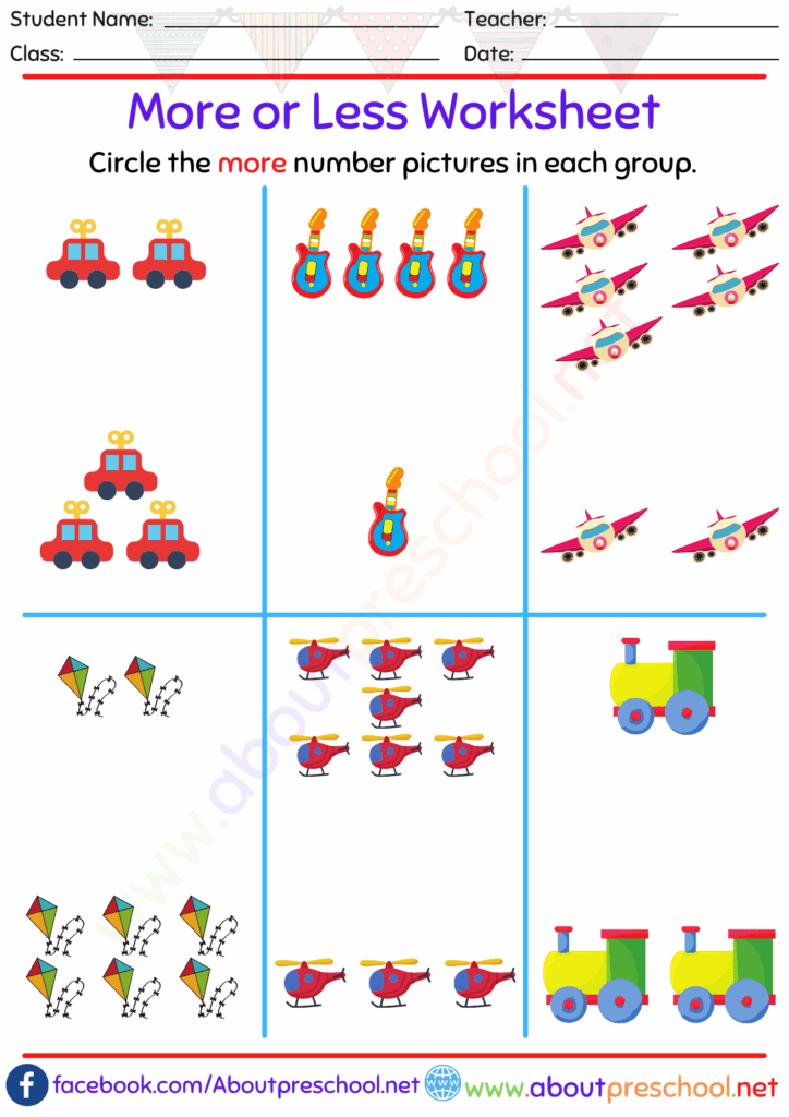 Less And More Worksheets For Kindergarten – More or Less Worksheet Kindergarten – About Preschool Less And More Worksheets For Kindergarten - More or Less Worksheet Kindergarten - About Preschool