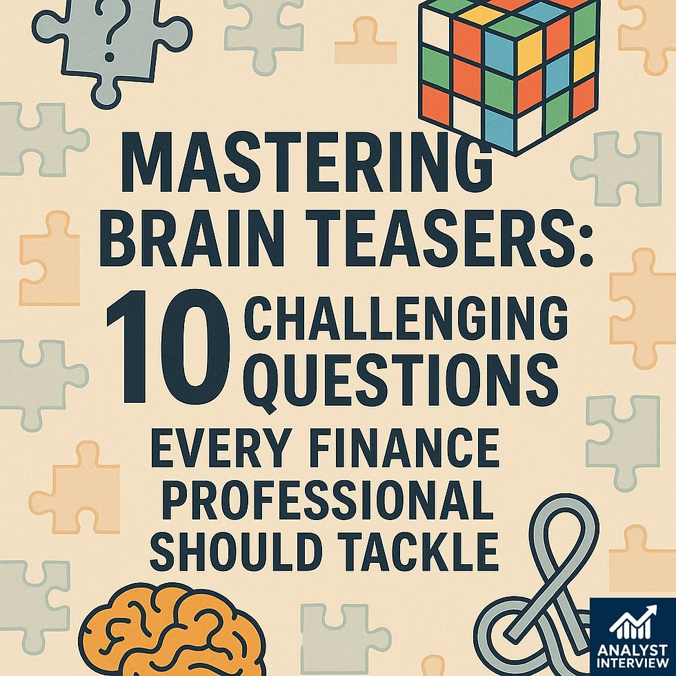 Mastering Brain Teasers: 10 Challenging Questions Mastering Brain Teasers: 10 Challenging Questions