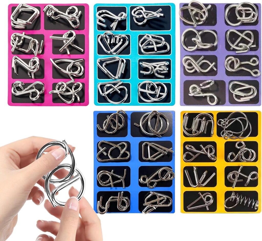 Mind Teaser Toys For Adults - Amazon.com: Metal Wire Puzzle Logic Brain Teaser Set, 40 Pieces Brain ...