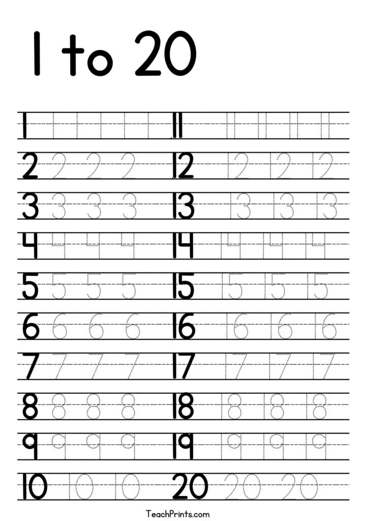 Number Writing Practice Free Printable | Fanny Printable