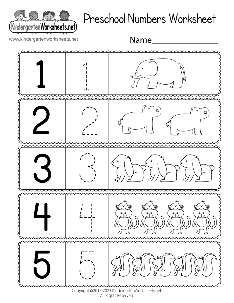 Numbers Worksheet For Pre K - 3 Free Preschool Number Worksheets 1-10 - Freebie Finding Mom ...