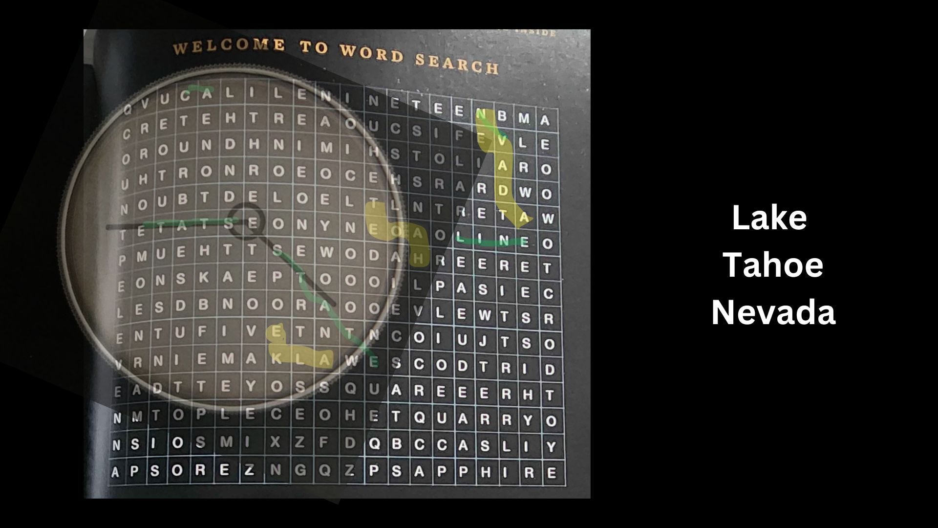 Past And Future Box Word Search - Word Search Secret Message in There's Treasure Inside