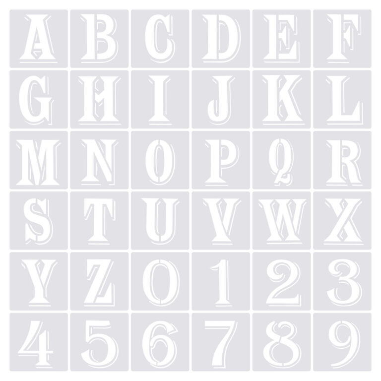 Printable Letters And Numbers Free - Free free printable letters and numbers stencils, Download Free free ...