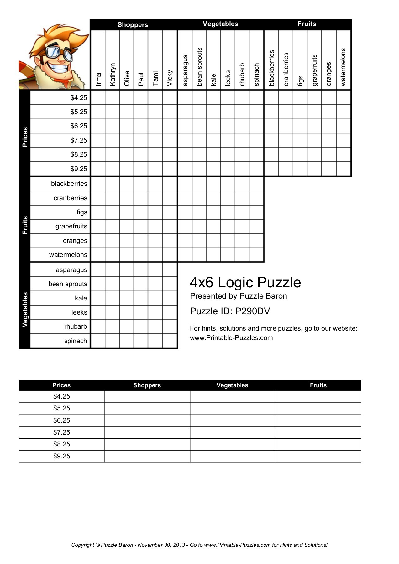 Printable Logic Puzzles For Teens - Free Printable Logic Puzzles | Rossy Printable