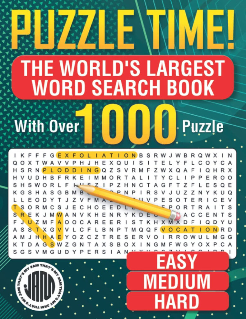 Puzzle Time! The World's Largest Word Search Book: With Over 1,000 Puz ...