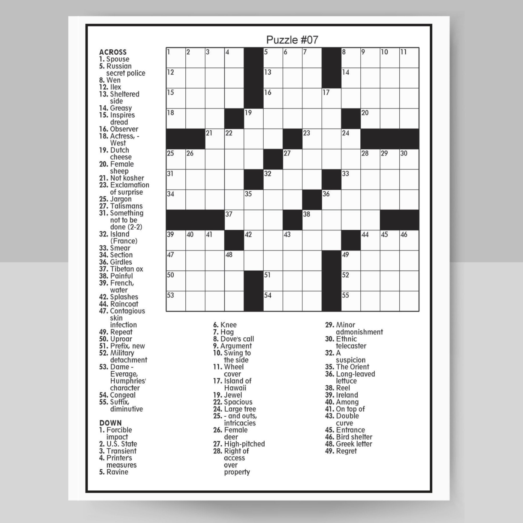Puzzles For Adults Free Printable - Free Printable Puzzles For Adults