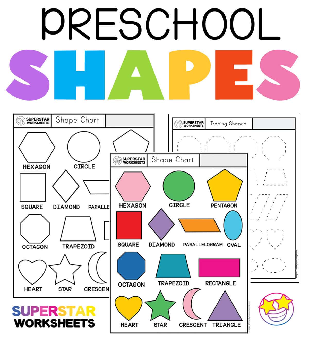 Shapes Activities For Preschoolers Printables - Shape Worksheets - Superstar Worksheets