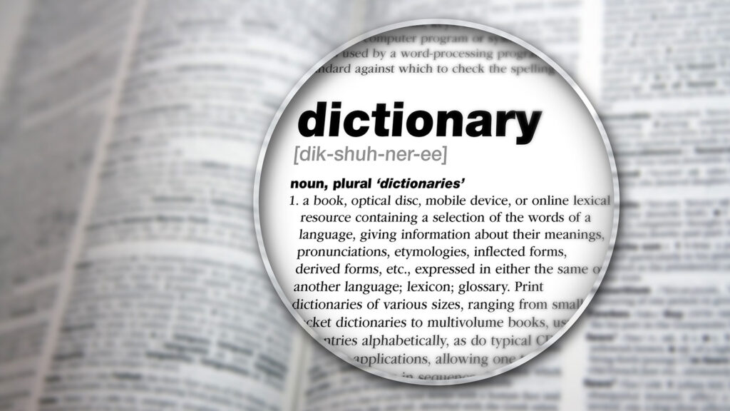 Text Word Dictionary Text Word Dictionary
