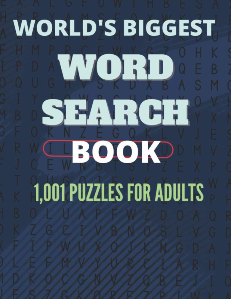 The Biggest Word Search In The World - World's Biggest Word Search Book 1,001 Puzzles For Adults: Giant World ...