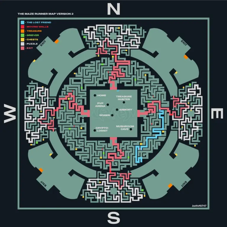 The Maze Runner Maze Map - Maze Runner Movie Map