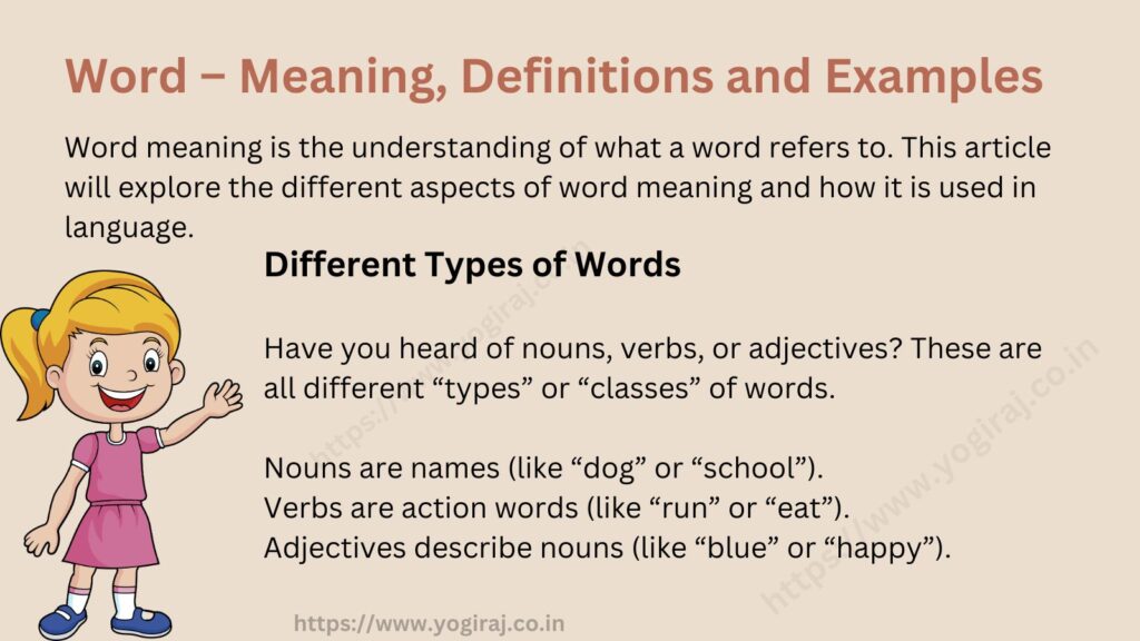 The Meaning Of A Word – Word – Meaning, Definitions and Examples The Meaning Of A Word - Word - Meaning, Definitions and Examples