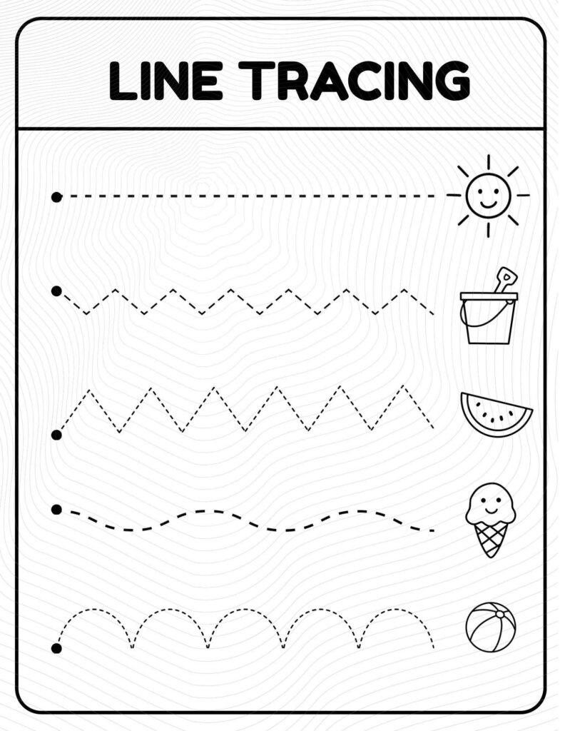 Tracing Worksheets Lines Tracing Worksheets Lines