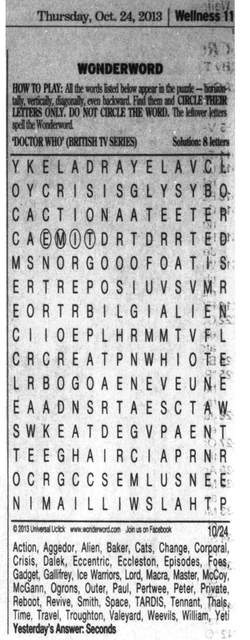 Wonderword From The Newspaper Answers - Sunday Wonderword Answer Today - Verified Academic Solutions