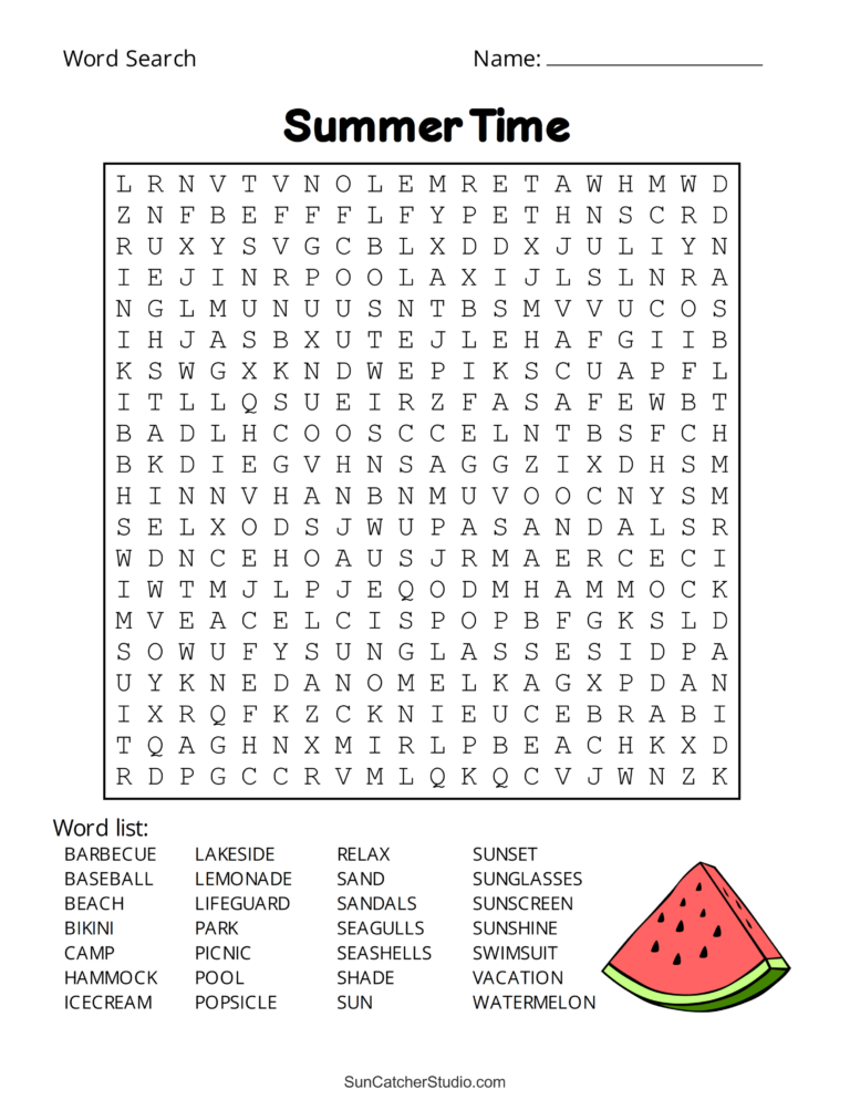 Word Find Puzzles Printable Free - Printable Word Search Puzzles Pdf - MIT Printable