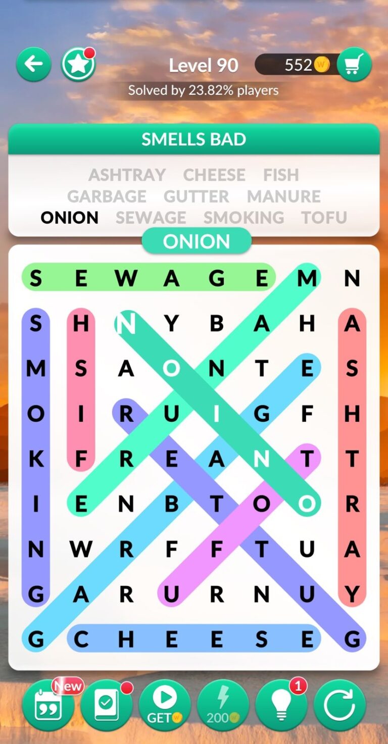 Word Search Level 90 Opposite Words | Super Wordsearch
