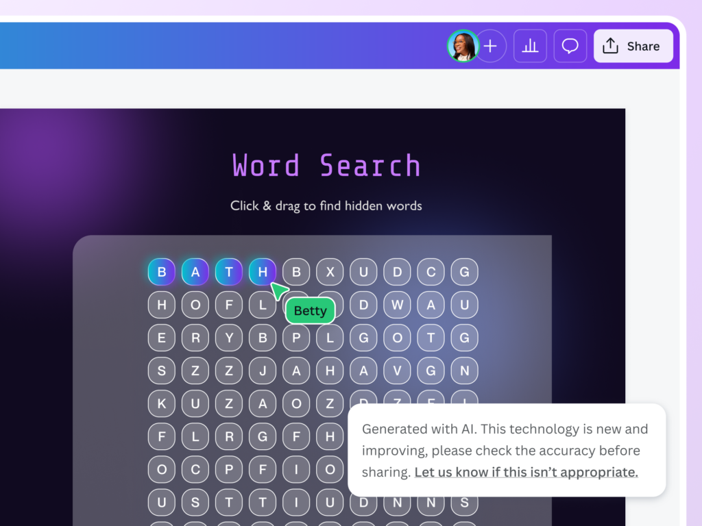 Word Search Maker: Create word searches with AI | Canva Code Word Search Maker: Create word searches with AI | Canva Code