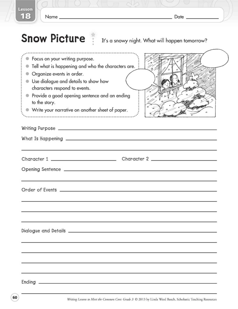 Writing Activities 4Th Grade