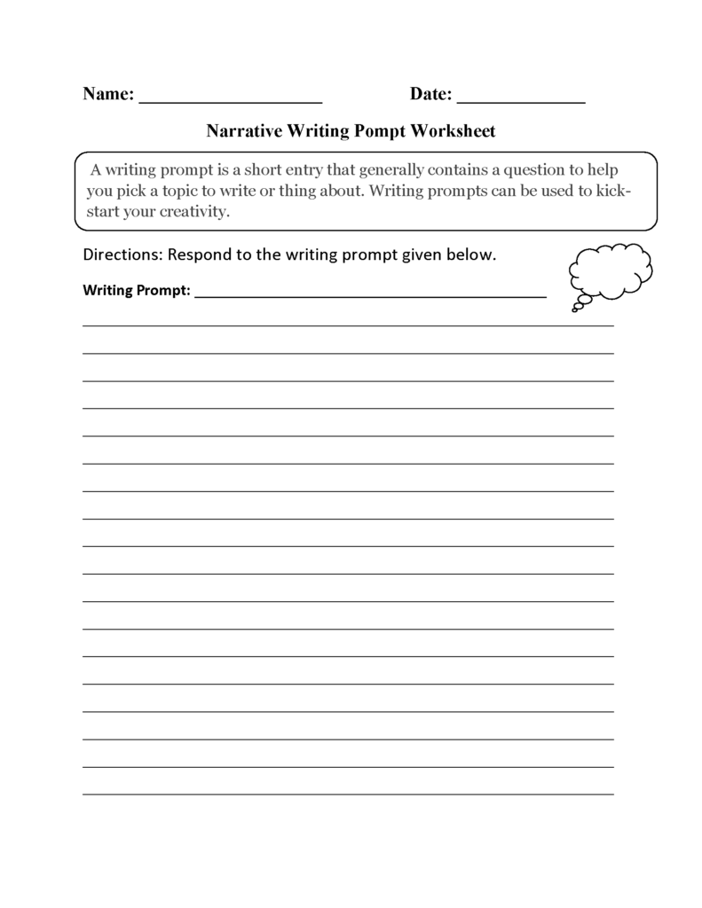 Writing Prompts Worksheets For 3rd Grade | Writing Worksheets